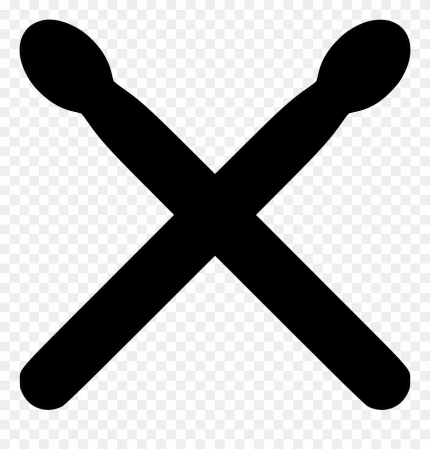 Drum Sticks Comments - Svg Close Icon Clipart