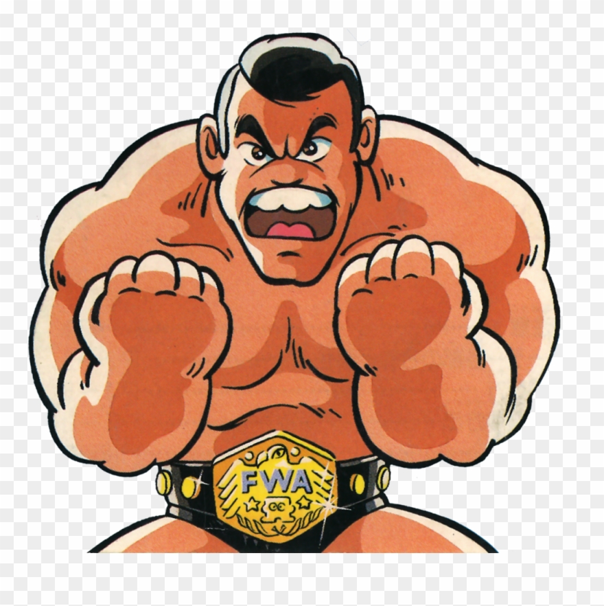 The Cover Artwork From 'pro Wrestling' On The Famicom, - Pro Wrestling Famicom Disk System Clipart