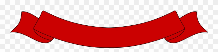 Ribbon Clipart Sign - Red Transparent Banner - Png Download