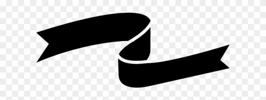 Curve Clipart Ribbon - Curled Ribbon - Png Download