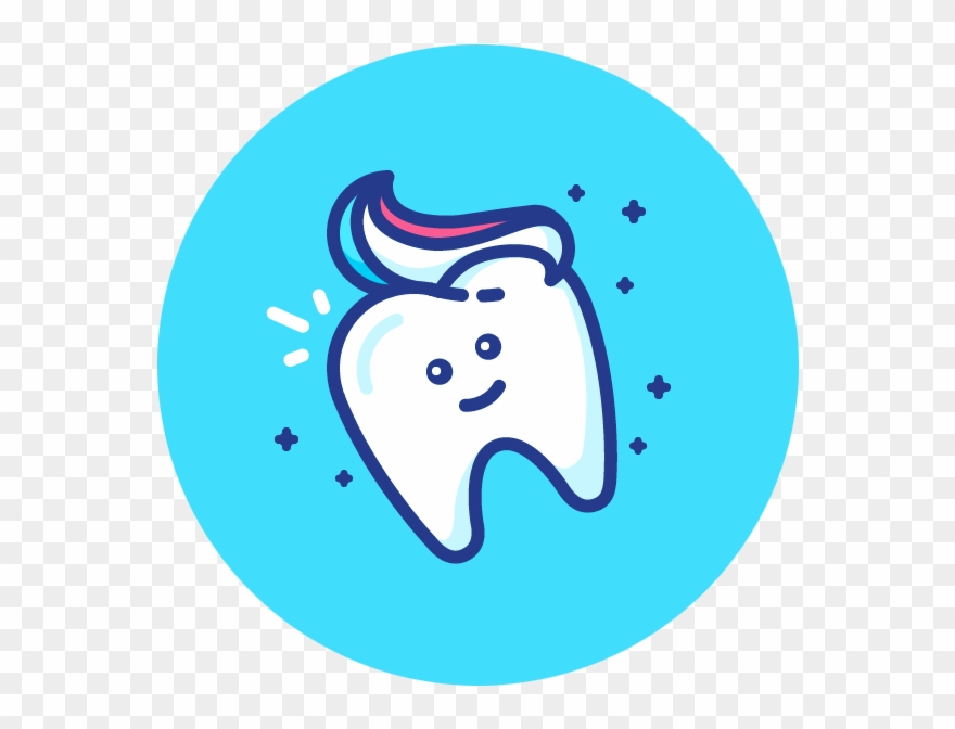 Children's Dental Care Program - Happy Tooth Icon Clipart
