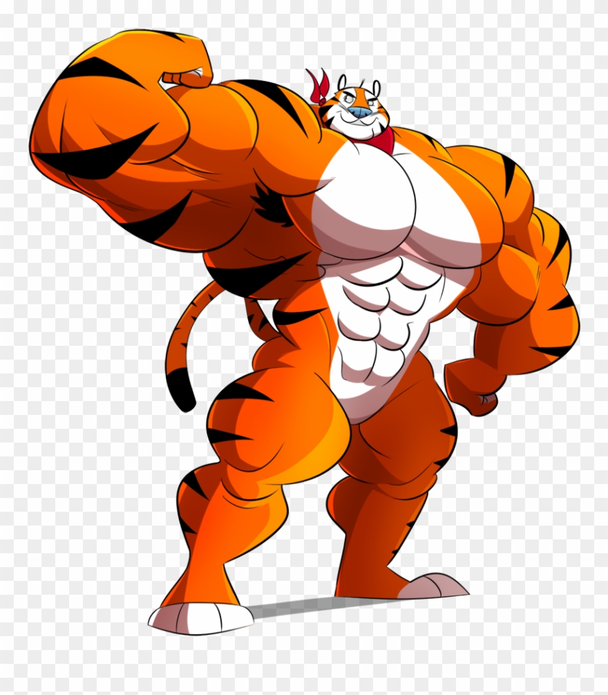 Kellogg's Tony The Tiger - Tony The Tiger Muscles Clipart