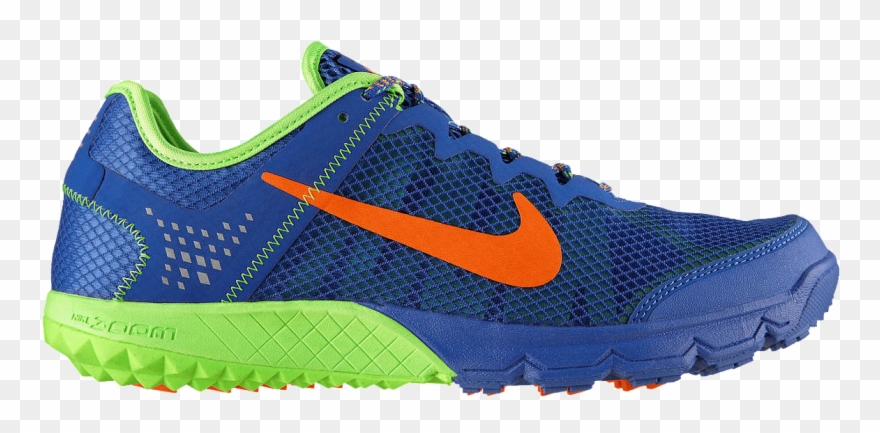 Running Shoes Clipart Asics - Mens Nike Zoom Wildhorse Blue - Png Download