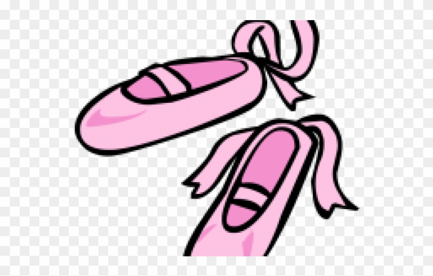 Shoes Clipart Balerina - Flat Ballet Shoes Clipart - Png Download