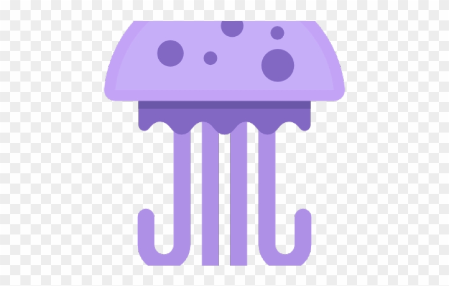 Jellyfish Clipart Aquatic Animal - Jellyfish - Png Download