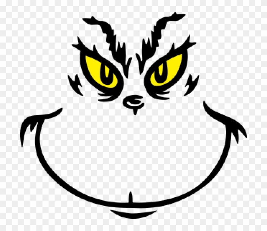 Grinch Face Template Clipart