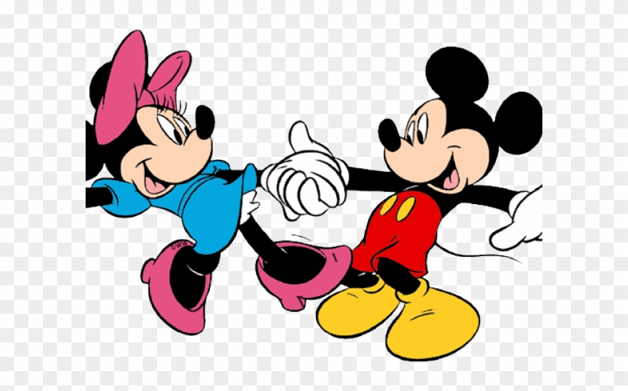 Disney Clipart Dancing - Mickey And Minnie Dancing - Png Download