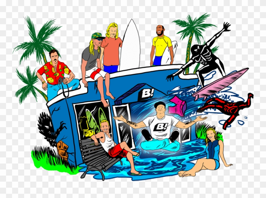 Buell Surf Shop - Surfing Clipart