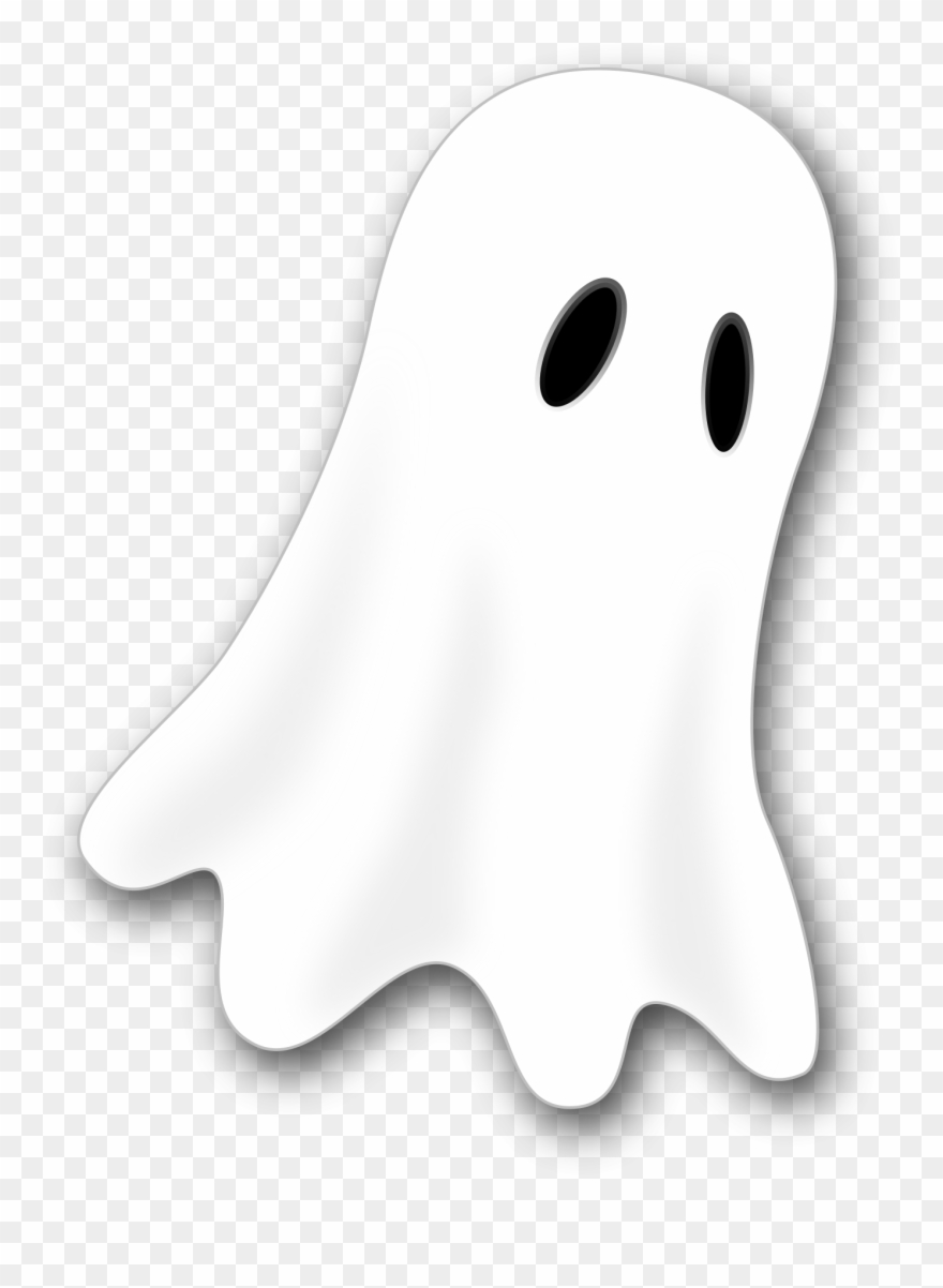 Clipart Ghost With Regard To Ghost Clipart - Ghost With Black Background - Png Download