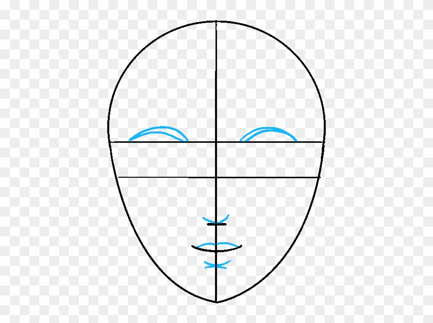 How To Draw Face - Drawing Clipart
