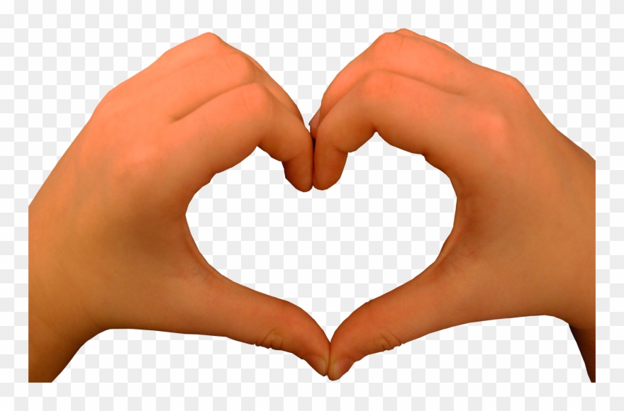 Download Heart Hands Transparent Clipart Hand Heart - Png Heart Images With Transparent Background