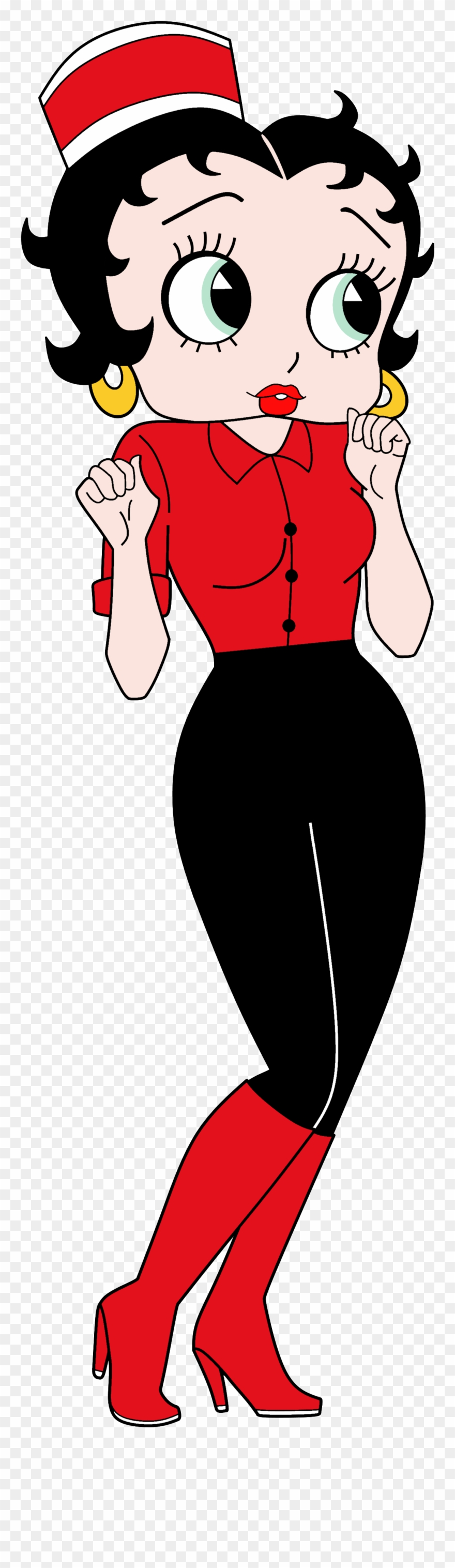 Betty Boop Anime Waitress Render - Easy Drawings Of Betty Boop Waitress Clipart