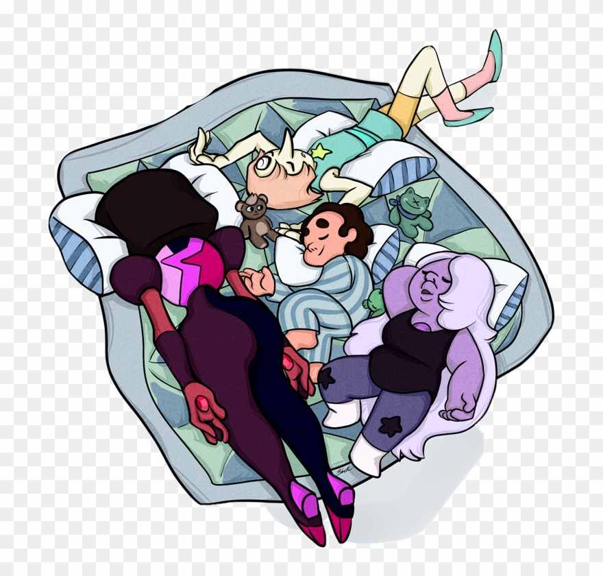 Slumber Party With The Crystal Gems Stevenuniverse - Steven Universe Crystal Gems Fan Art Clipart