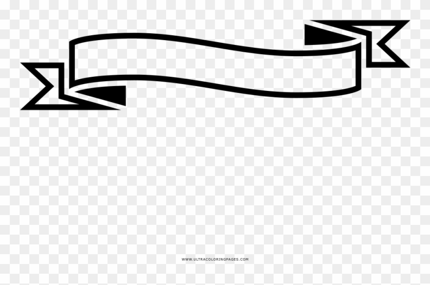 Ribbon Ultra Pages Ribbon Para Colorear Png Clipart (874440