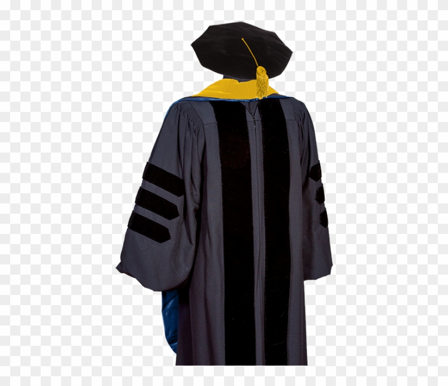 Doctor Gown, Tam, Hood And Tassel - Halloween Costume Clipart