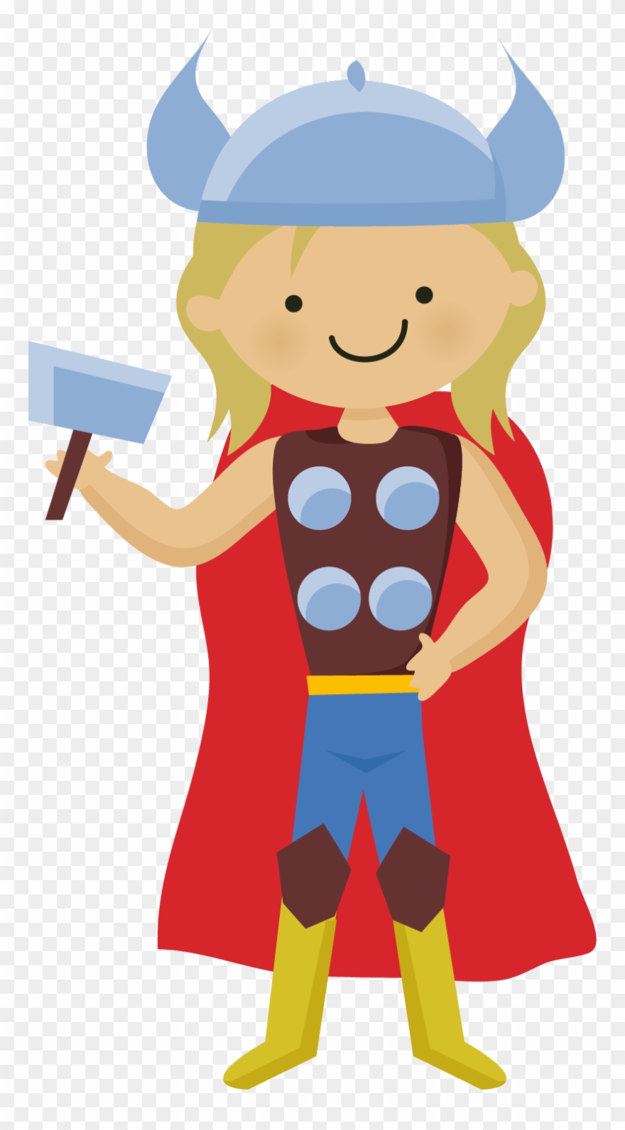 Heroes Y Heroinas Dibujos - Thor Minus Clipart