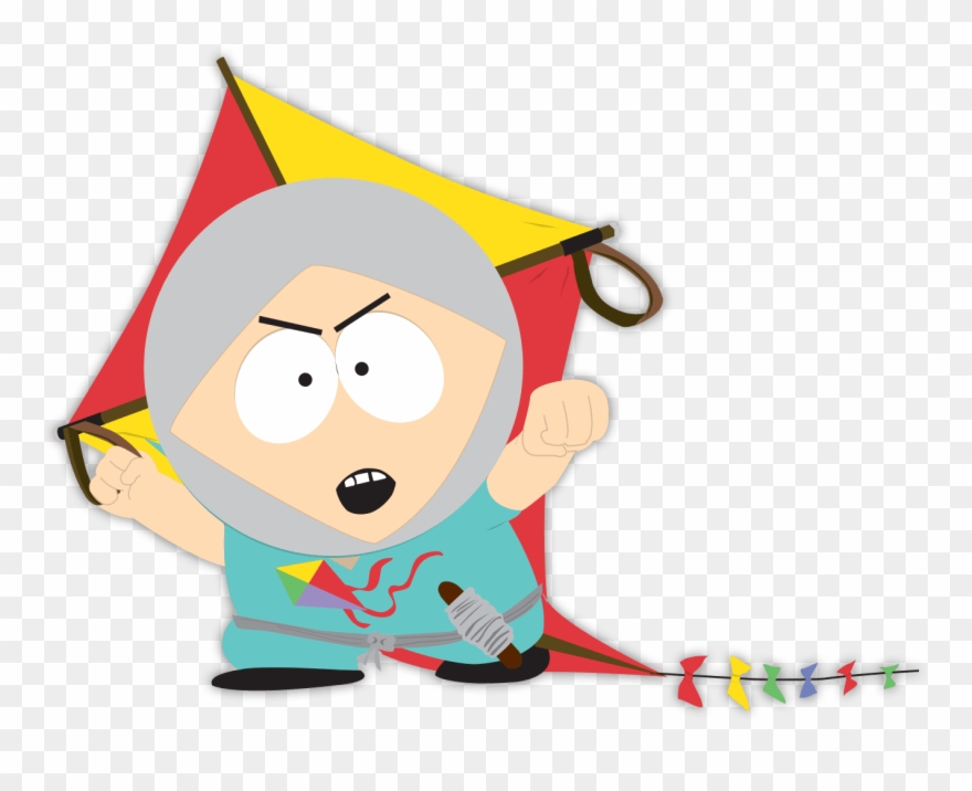 Clipart Kite Five - South Park Fractured But Whole Human Kite - Png Download