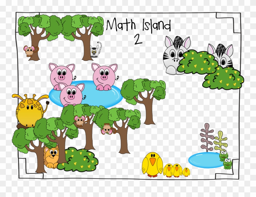 Math Island Problem Solving-students Use The Island - Math Island Clipart