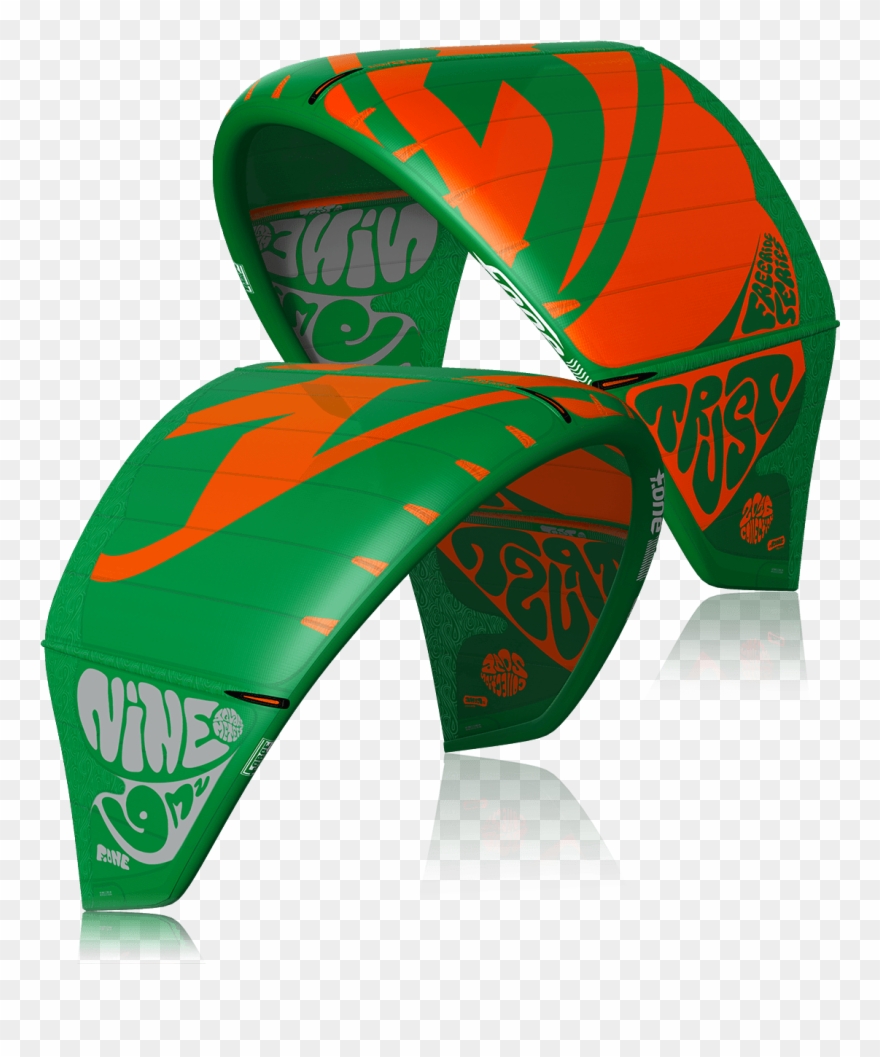 Blue / Orange Trust - F-one / Trust 2015 / Kitesurf Clipart