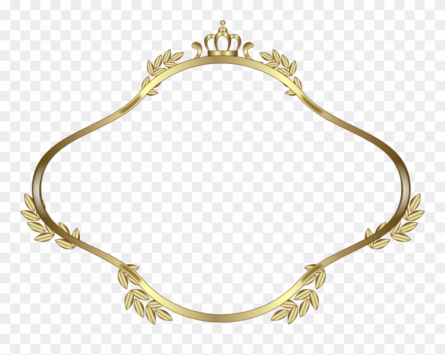 Gold Oval Frames Transparent Background Rh Homedecoration - سكرابز اطار تاج Clipart