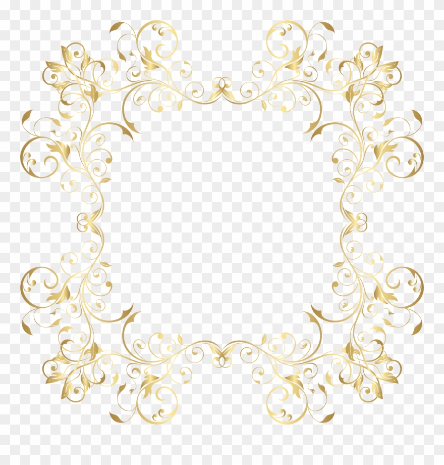 Floral Frame Clipart - Png Download