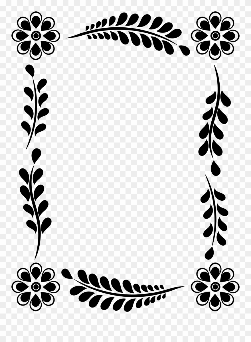 Medium Image - Floral And Decorative Frame Clipart