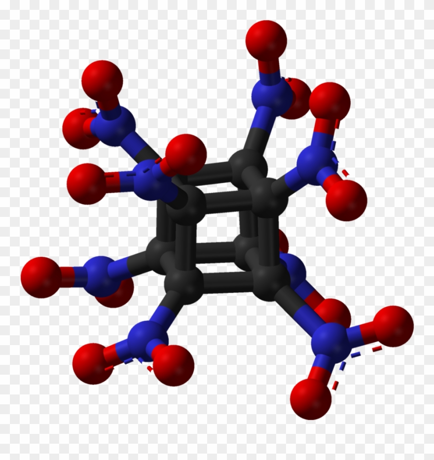That's Quite A Bit Of Bond Energy In A Small Space - Octanitrocubane Clipart