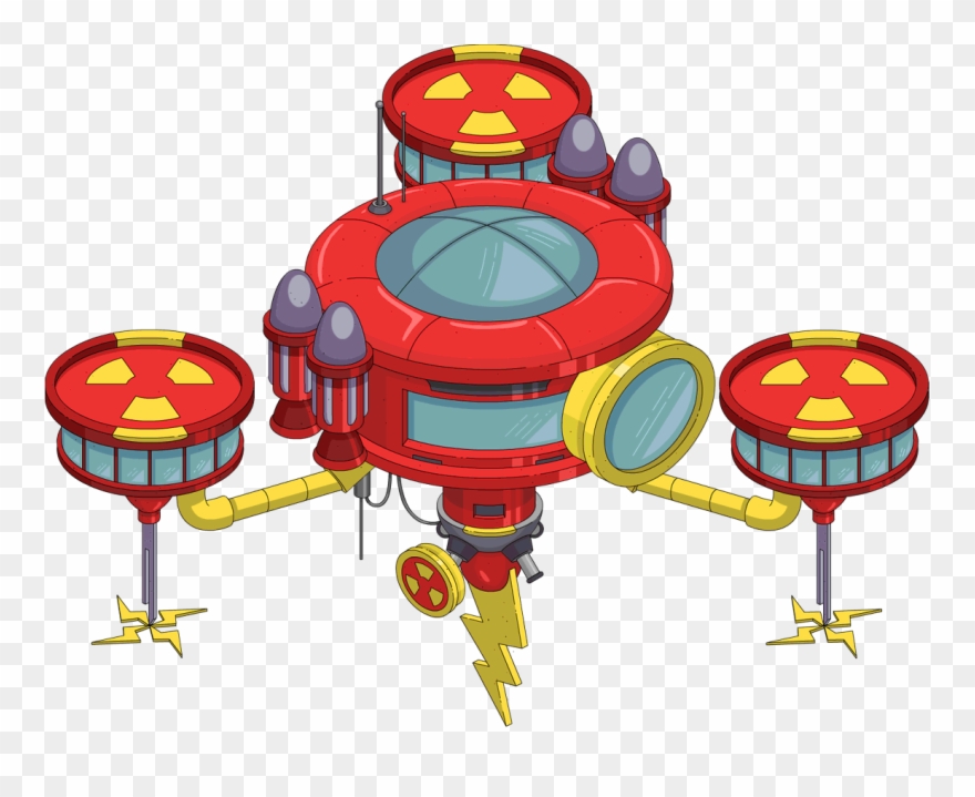 Tapped Out Air Fortress New - Simpsons Tapped Out Superheroes Clipart