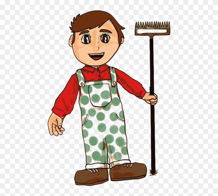Free Farmer Boy - Transparent Cartoon Farmer Boy Clipart