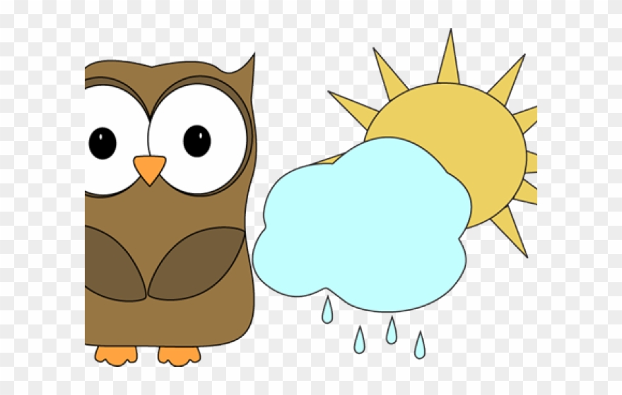 Owl Clipart Creepy - Clipart Classroom Weather Reporter - Png Download