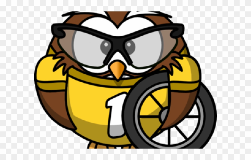 Owl Clipart Exercise - Biker Owl Shower Curtain - Png Download