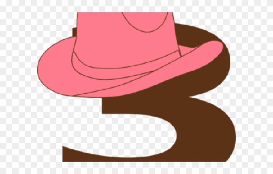 Cowboy Hat Clipart Cow Girl Dibujo De Sombrero Rosa Vaquero