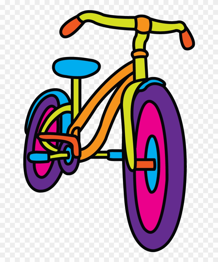 Bicycle Simple Drawing At Getdrawings Com Free - Kids Bike Drawing Clipart