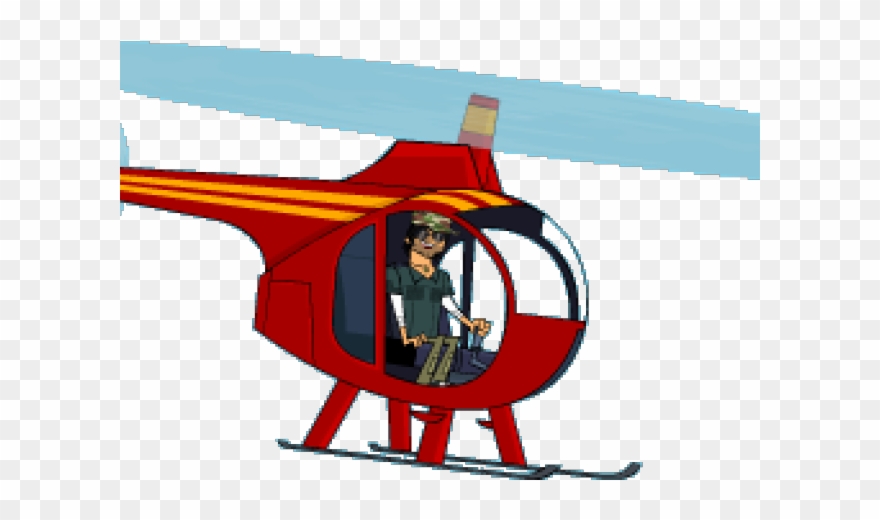 Helicopter Clipart Yellow Helicopter - Helicopter - Png Download