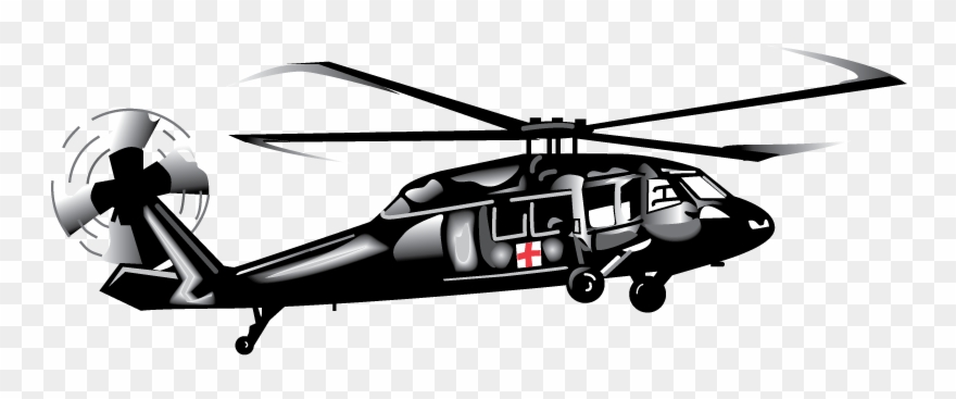 Helicopter Clipart Uh - Uh 60 Medevac Png Transparent Png