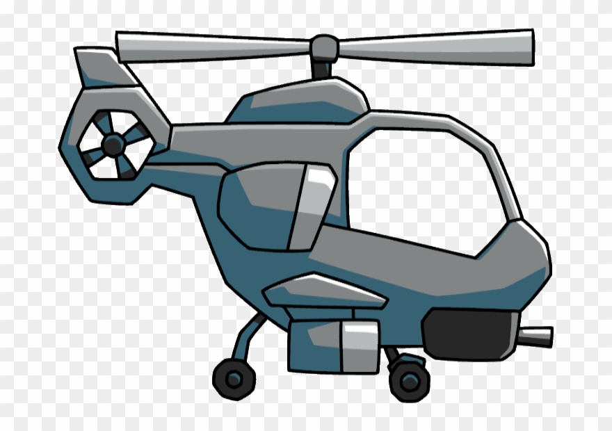 Army Helicopter Clipart Anime - Scribblenauts Unlimited War - Png Download