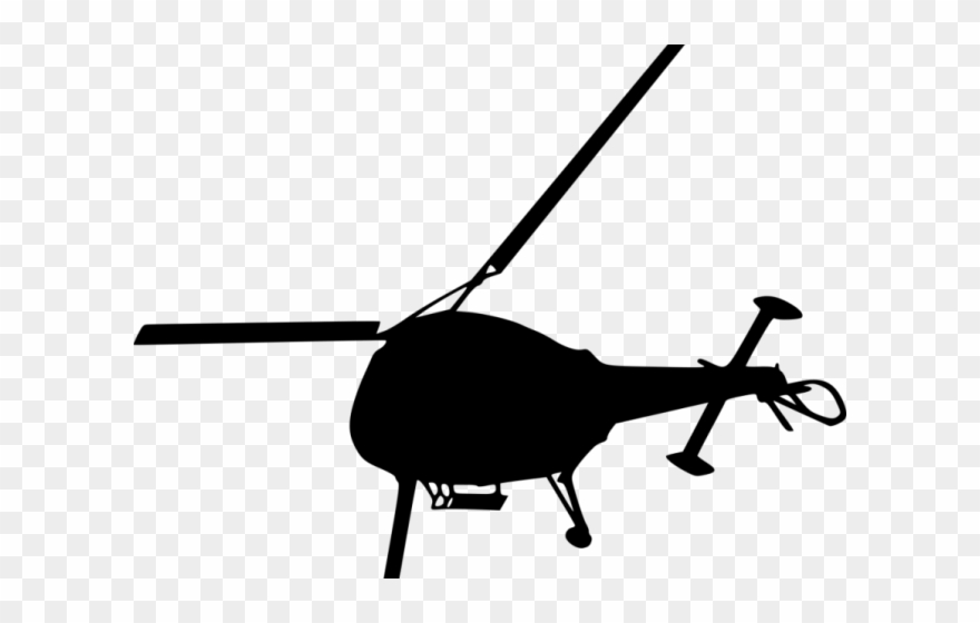 Helicopter Clipart Top View - Helicopter - Png Download