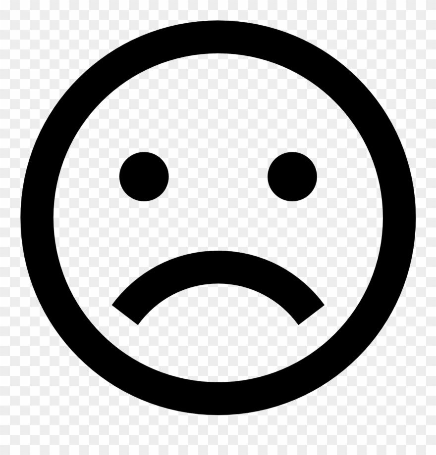 Small Sad Face - Surprised Icon Clipart