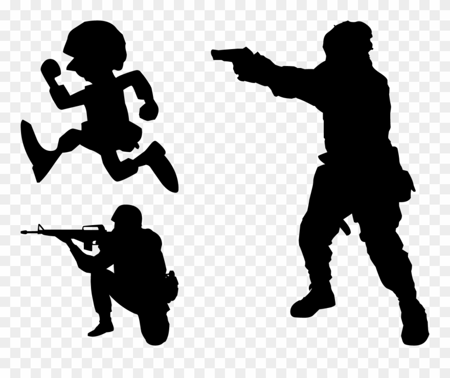 Soldiers Vector Silhouette - Alliance Strac (strike Team Ready Around The Clock) Clipart