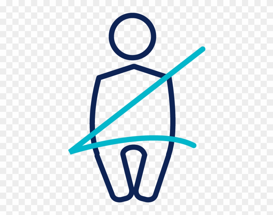 Seat Belt Sign - Seat Belt Clipart
