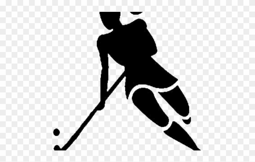 Surprising Idea Hockey Clipart - Field Hockey Player Silhouette - Png Download