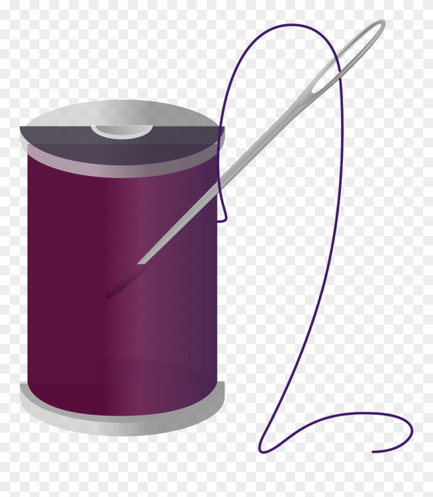 Thread And Needle Png - Carretel De Linha Png Clipart
