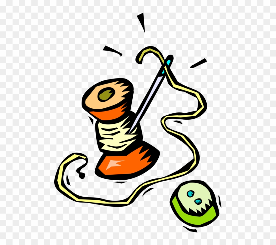 Thread Vector Illustration - Ago E Filo Png Clipart
