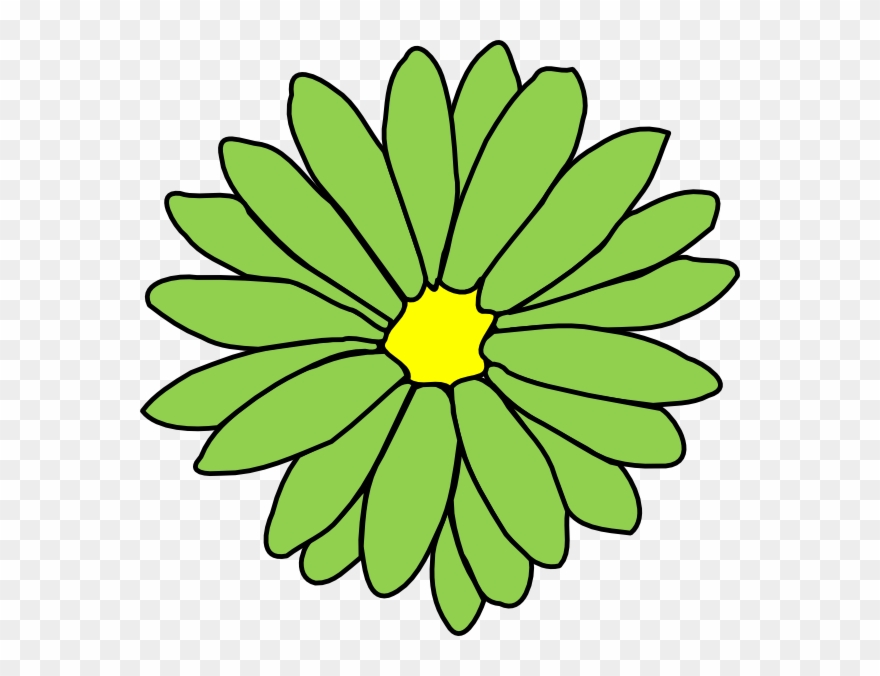 Flor Vector Blanco Y Negro Clipart