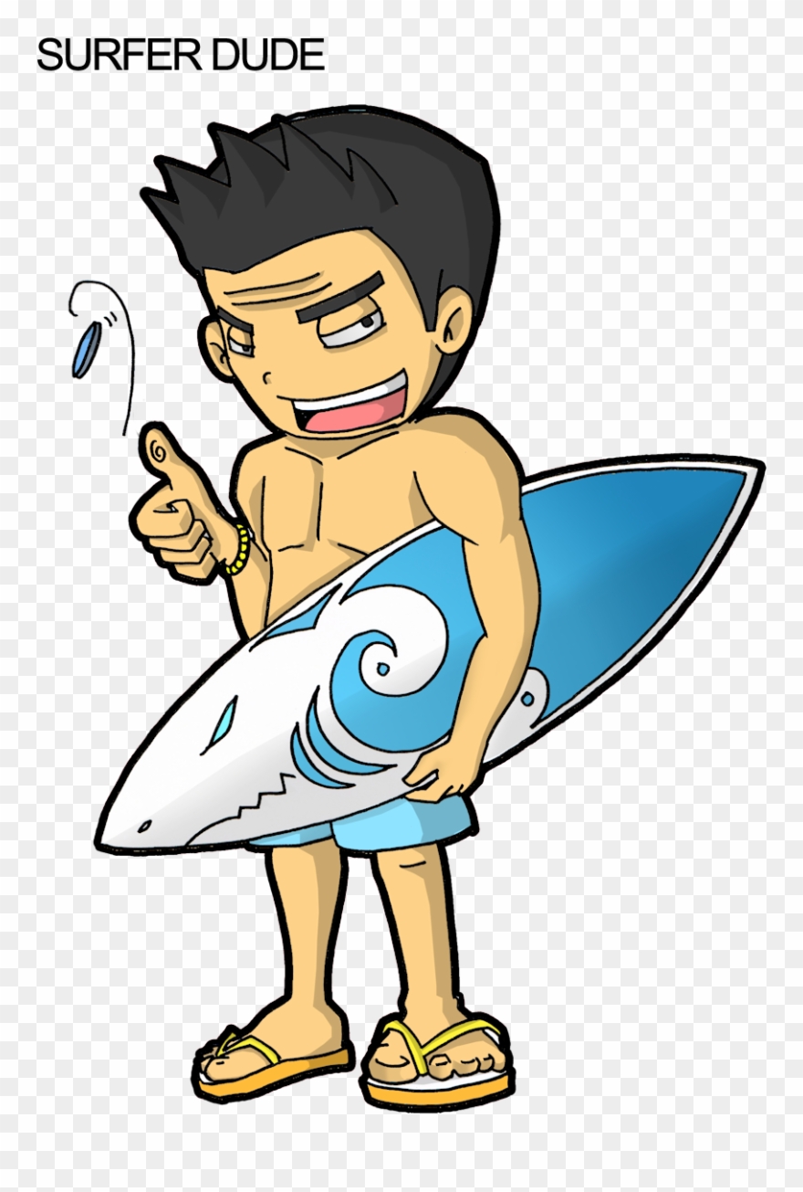Surfer Dude - August 18 Clipart