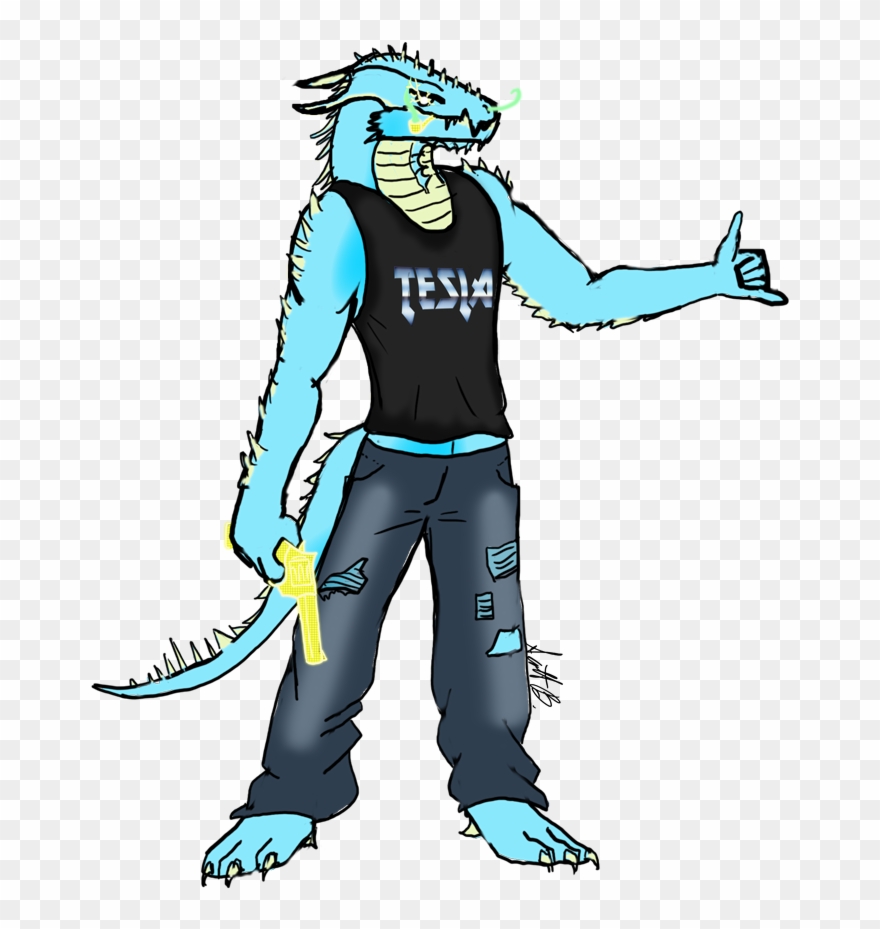 Be A Surfer Dude From Miami Yes, One Of His Holo-weapons - Cartoon Clipart