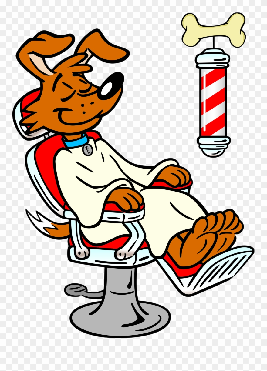 The Village Dog Barber Clipart