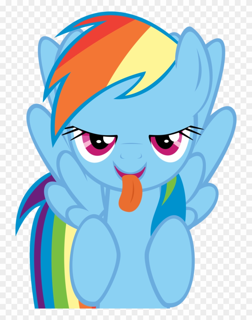 Boobs - - Mlp Rainbow Dash Loves You Clipart