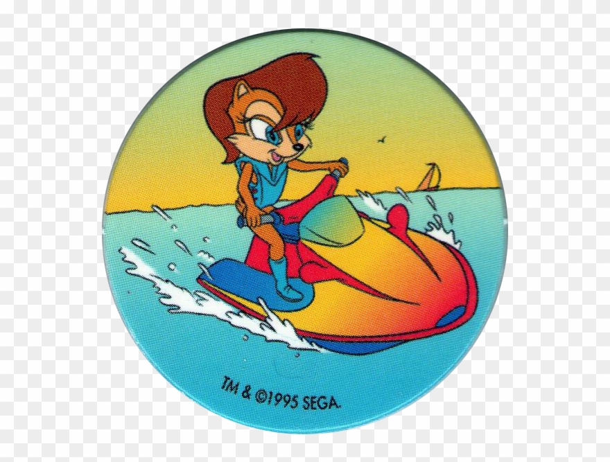 #15 - Sonic The Hedgehog In Beach Sally Clipart