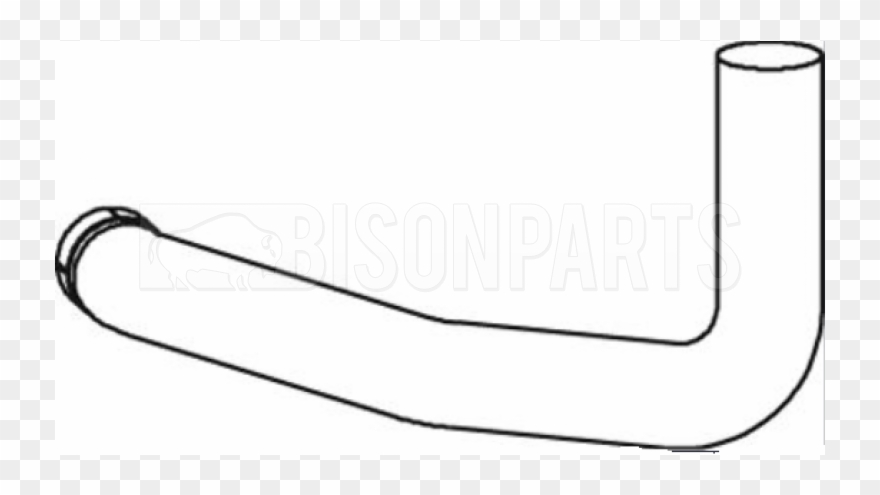 Exhaust Intermediate Pipe - Sketch Clipart